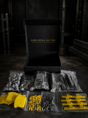 FinishSystem sample pack with finishing components